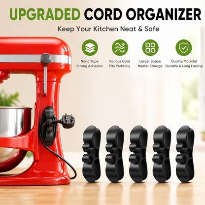 ✨ No More Messy Cords – Universal Kitchen Appliance Cord Organizer