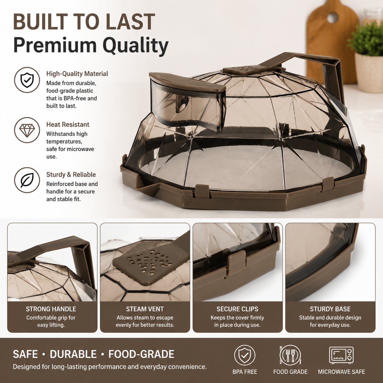 🔥 50% OFF TODAY | 🍲 Collapsible Microwave Splatter Cover – Steam Vent Food Cover For Cleaner Microwave & Easy Kitchen Storage