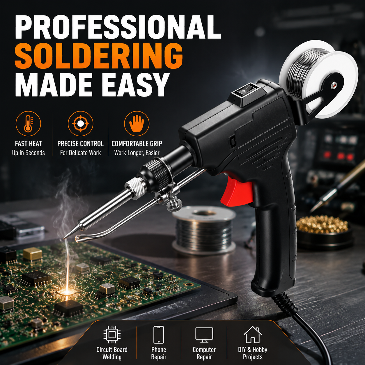 🔥 50% OFF Today | ProHeat™ Soldering Iron Kit – Fast Precision Welding Tool