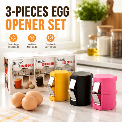 Easy-Press Egg Shell Opener | Clean Egg Cracking Tool