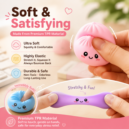 🥰 Cute Mini Stress Balls – 5PCS Squishy Desk Toys For Instant Relaxation