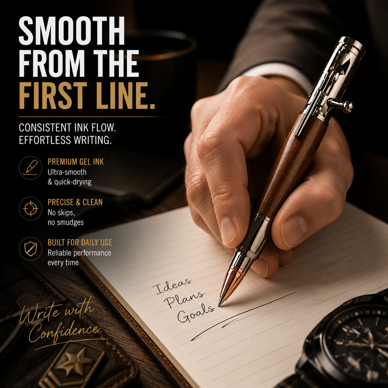 🔥 LAST DAY 50% OFF-Tactical Bolt Action Pen🖊️– Premium Metal Retractable Gel Ink Pen With Gift Box