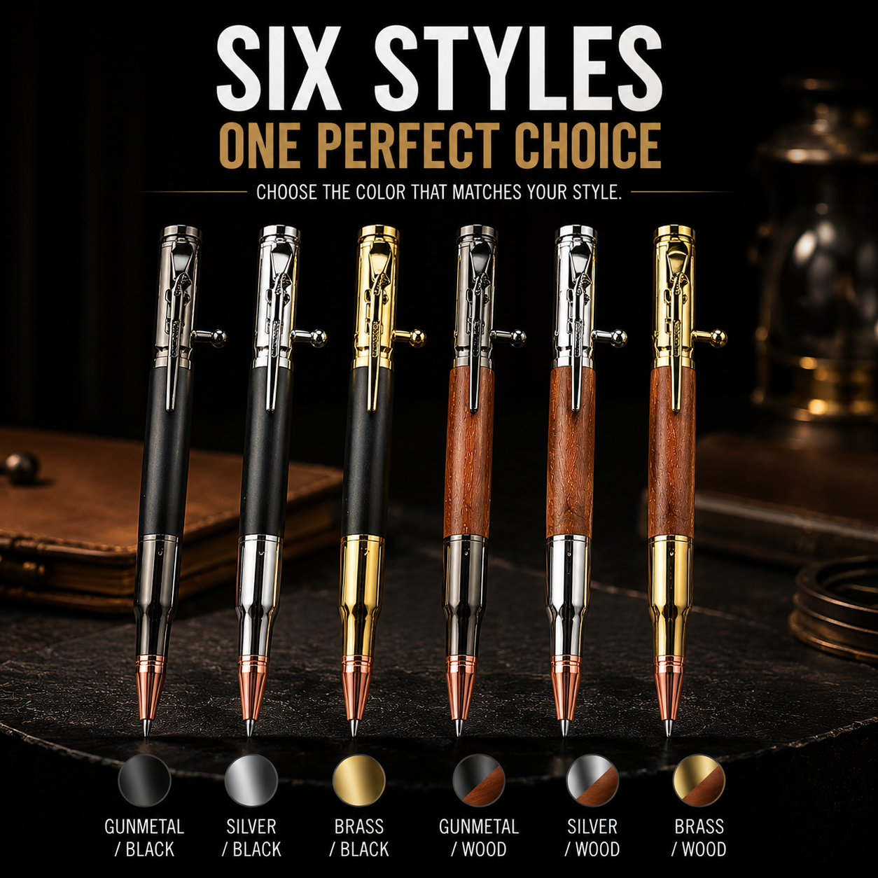 🔥 LAST DAY 50% OFF-Tactical Bolt Action Pen🖊️– Premium Metal Retractable Gel Ink Pen With Gift Box