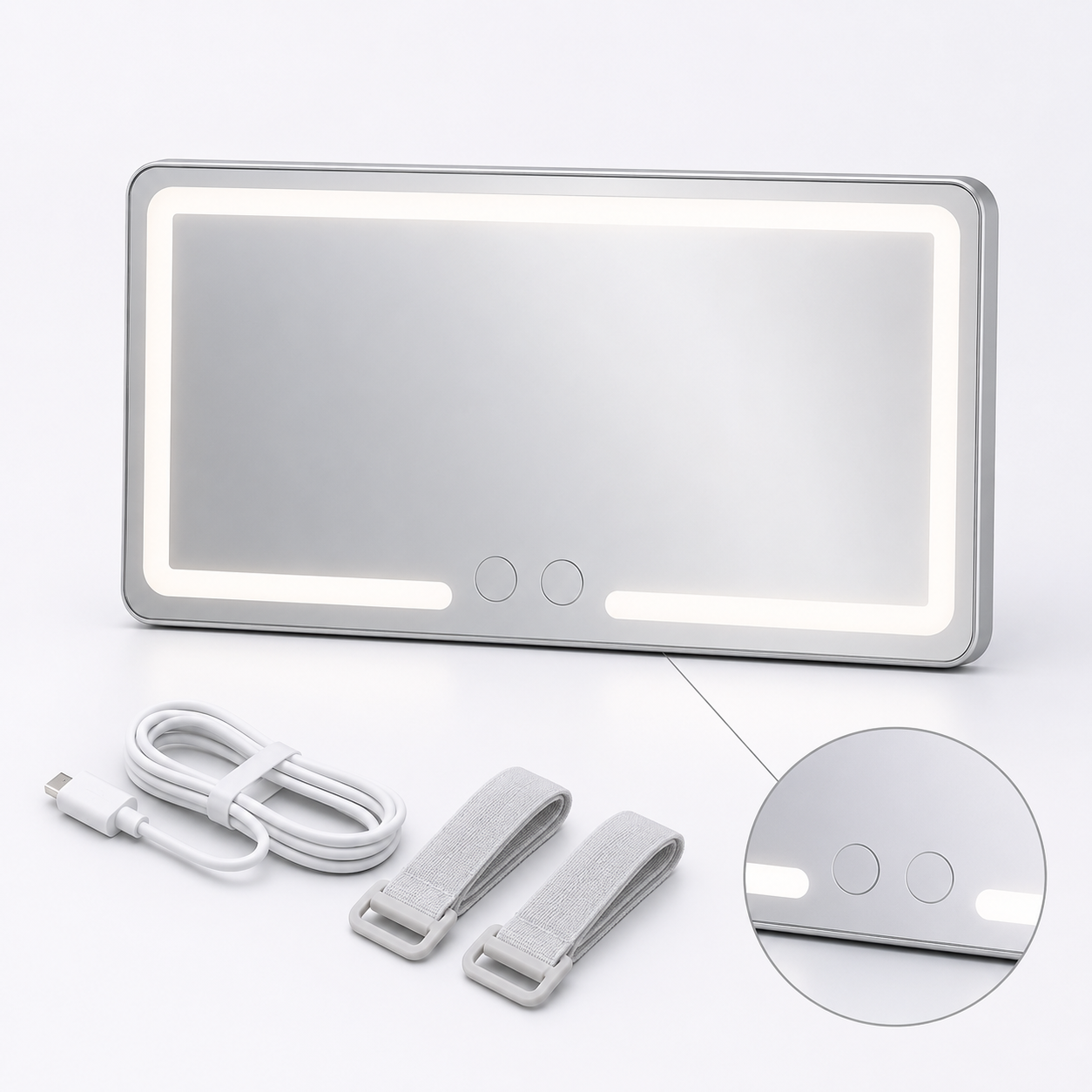 🔥 LAST DAY 50% OFF-✨ LED Car Sun Visor Vanity Mirror – Touch-Control Lighted Makeup Mirror