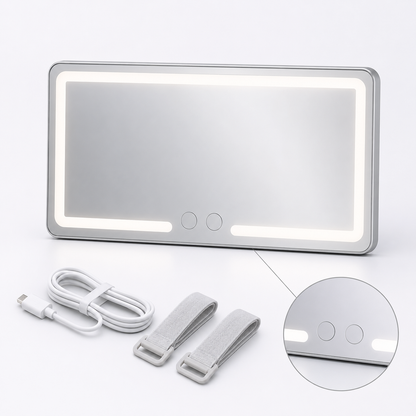 🔥 LAST DAY 50% OFF-✨ LED Car Sun Visor Vanity Mirror – Touch-Control Lighted Makeup Mirror