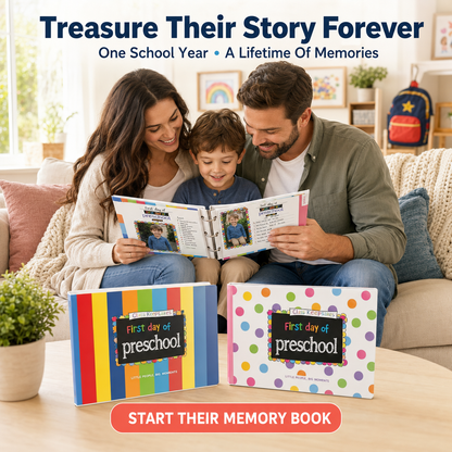 🔥 LAST DAY 50% OFF-🥹 First & Last Day Preschool Memory Book – Kids’ School Keepsake Album