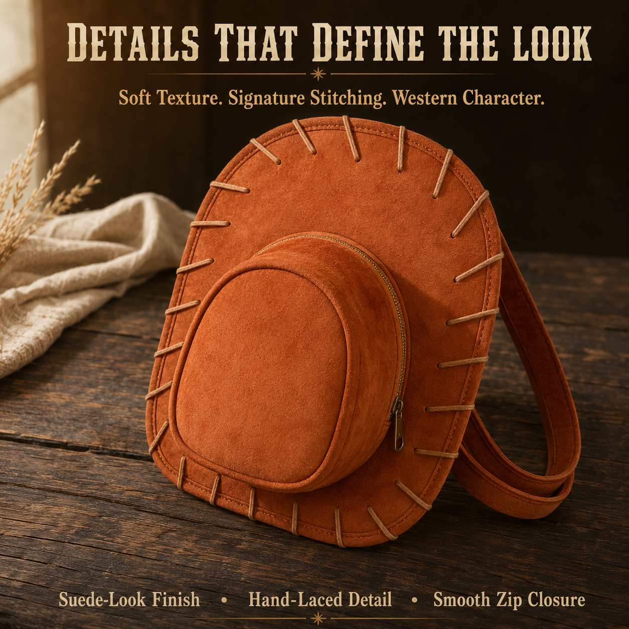 Western Hat Backpack – Unique Cowgirl Style Bag For Everyday Adventures🤠