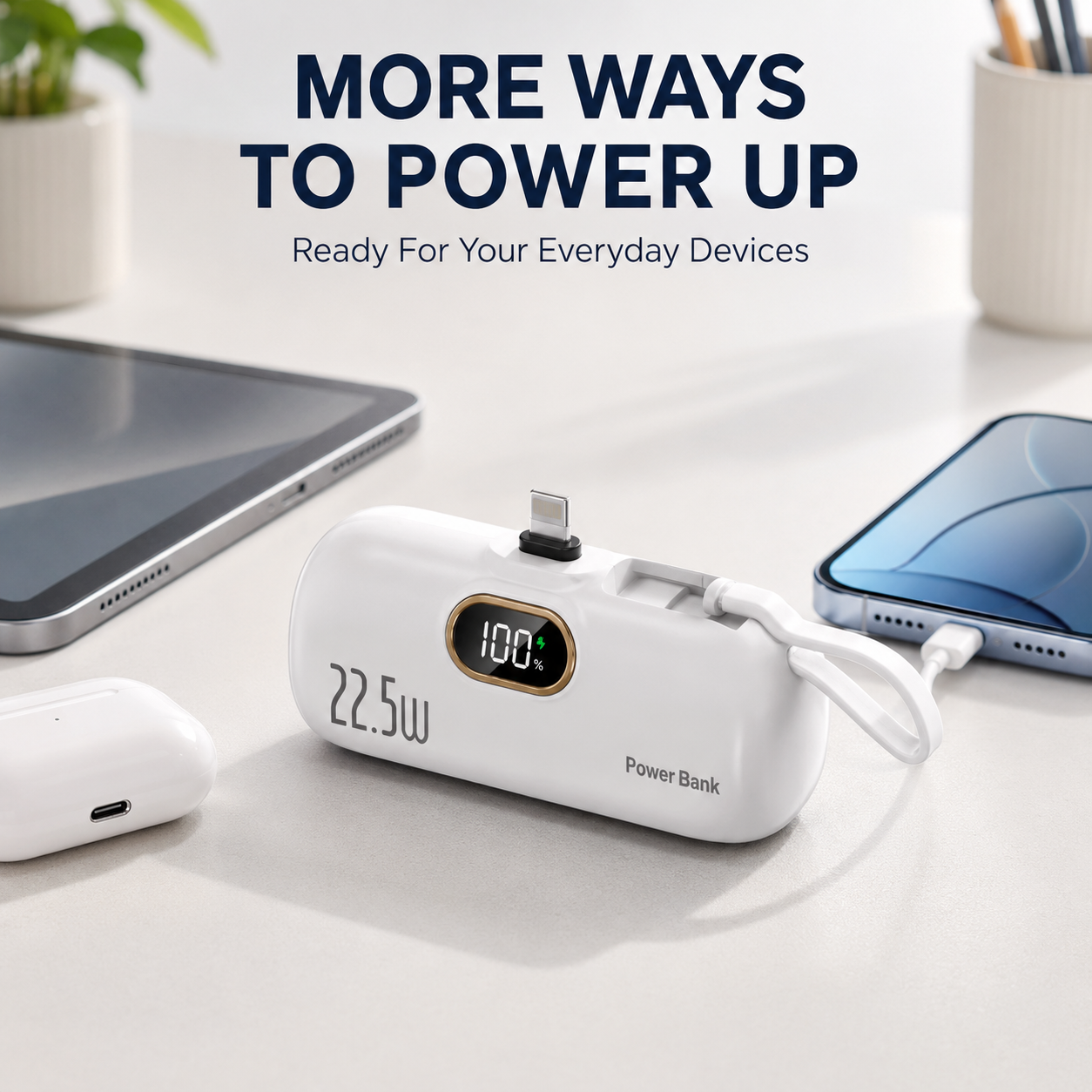⚡ Mini 5000mAh 22.5W Portable Power Bank