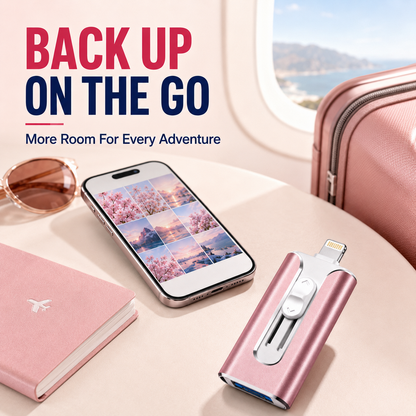 🔥 LAST DAY 50% OFF-💾 4-in-1 Phone Flash Drive – Easy Photo Backup & Extra Storage