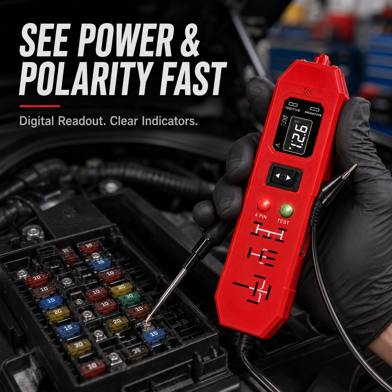 ⚡ 3-in-1 Automotive Circuit Probe & Relay Tester