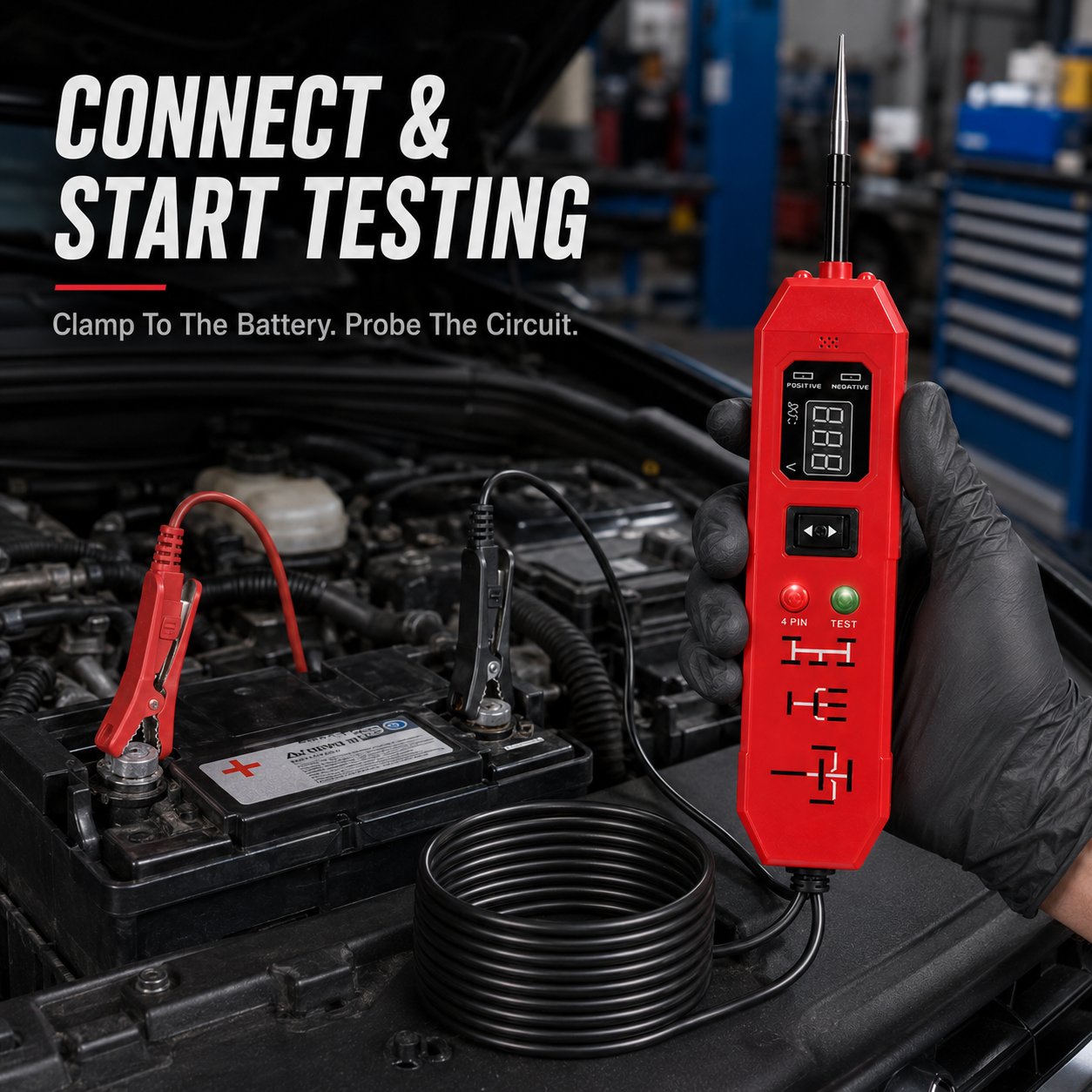⚡ 3-in-1 Automotive Circuit Probe & Relay Tester
