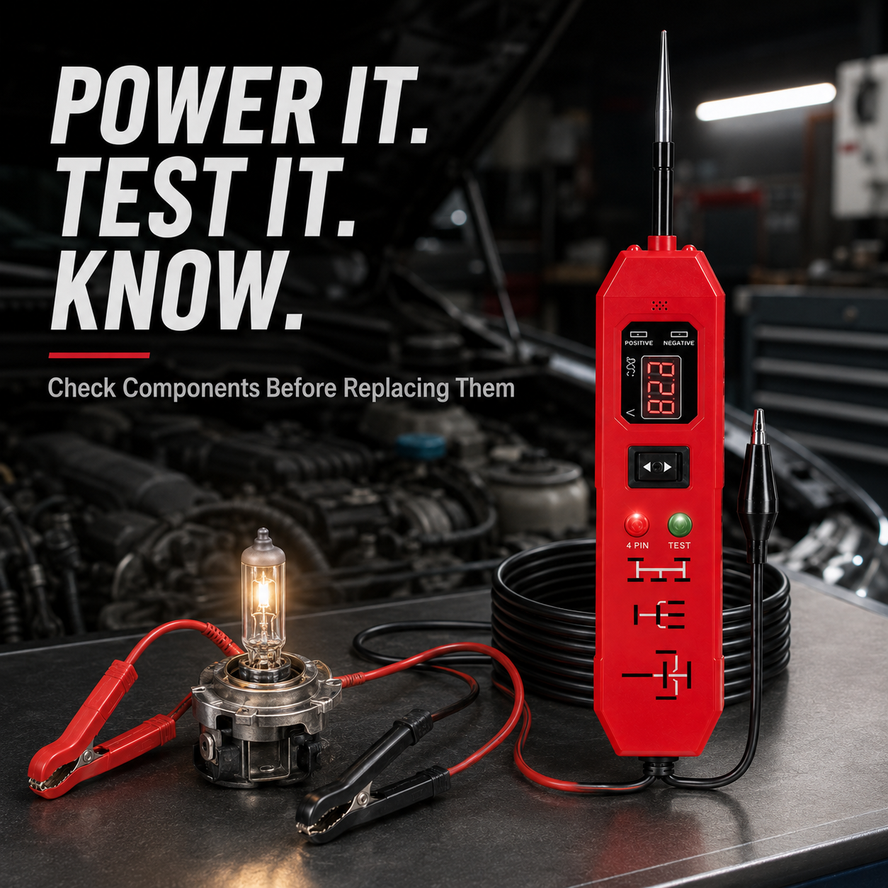 ⚡ 3-in-1 Automotive Circuit Probe & Relay Tester