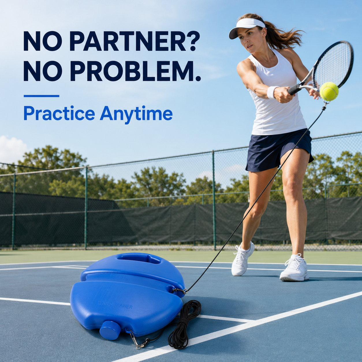 🎾 Solo Tennis Trainer – No Partner Needed