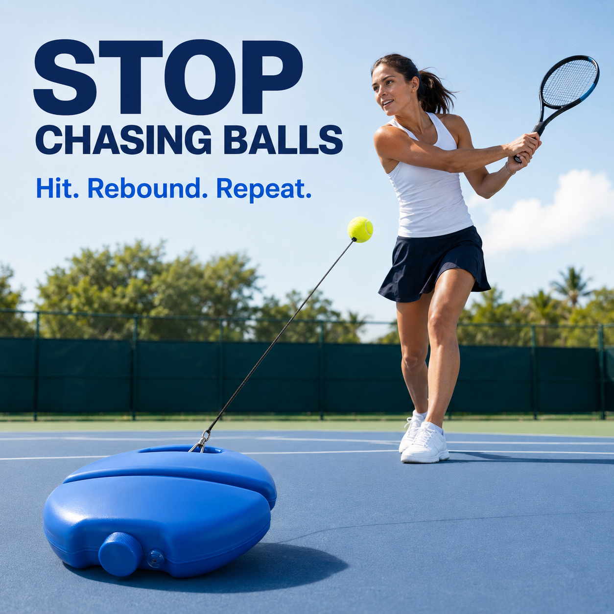 🎾 Solo Tennis Trainer – No Partner Needed