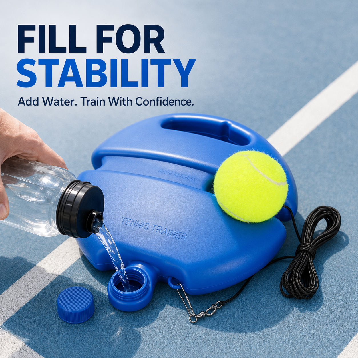 🎾 Solo Tennis Trainer – No Partner Needed