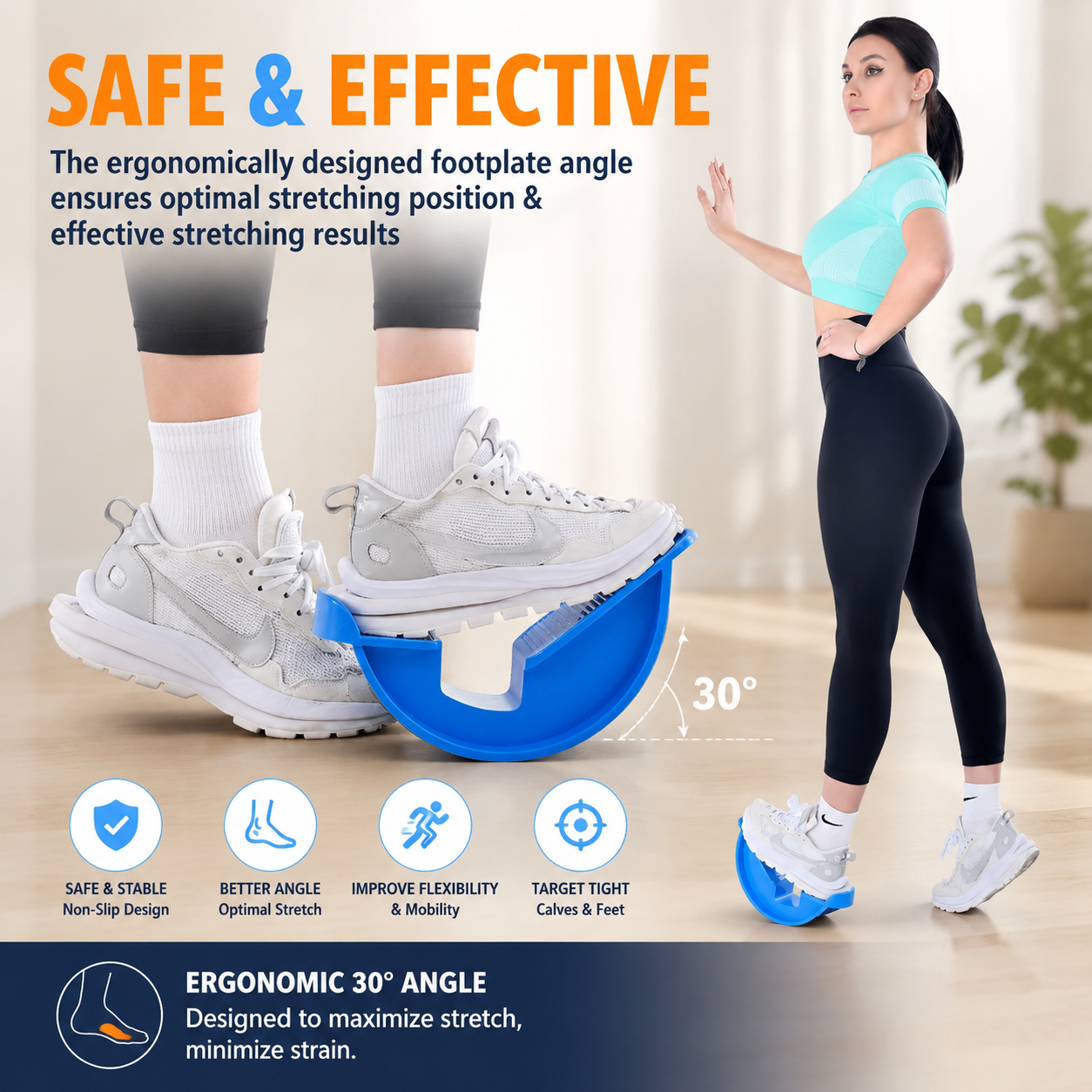 🦶 3-in-1 Foot & Calf Stretching Kit for Daily Mobility