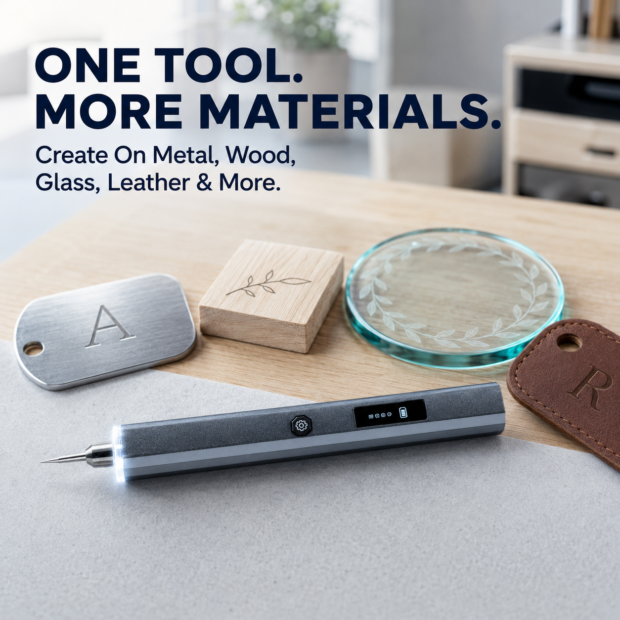 ✍️ Cordless Electric Engraving Pen – 5-Speed LED DIY Tool Kit