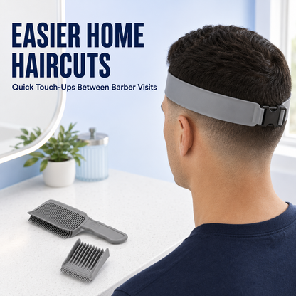 ✂️ 3‑Piece Fade Guide & Blending Comb Set – Easier At‑Home Haircuts