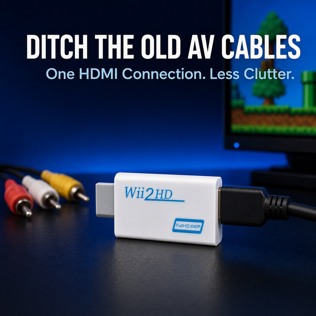 🎮 Classic Console to HDMI Adapter – Plug & Play 1080P Converter