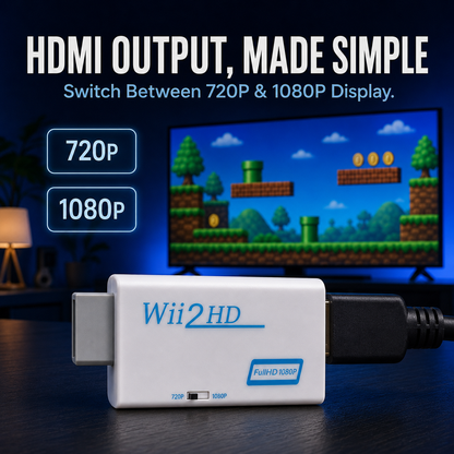 🎮 Classic Console to HDMI Adapter – Plug & Play 1080P Converter