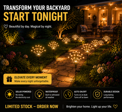 ✨ Turn Your Dark Backyard Into a Cozy Glowing Garden Instantly(4Pcs)