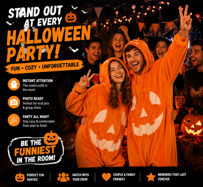 🔥 55% OFF TODAY 🎃 Pumpkin Hooded Blanket Hoodie | Cozy Halloween Wearable Blanket