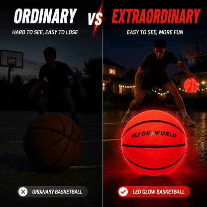 Light Up LED Basketball – Glow In The Dark Size 7 Ball