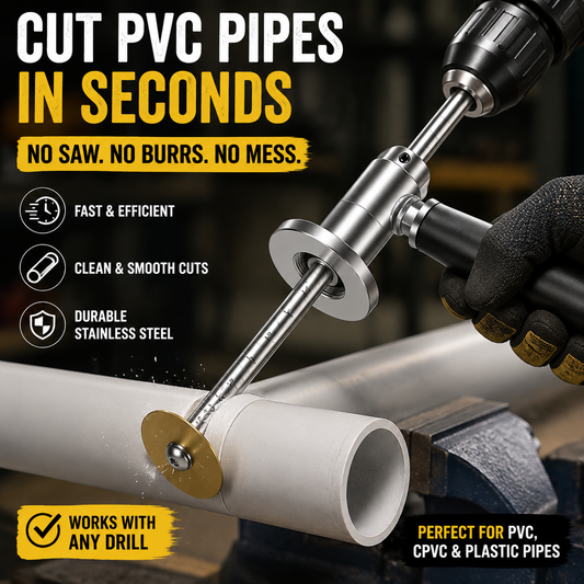 🔧 PVC Pipe Cutter Ratchet Tool – Heavy Duty Quick Cut Plumbing Tool for PVC, PPR & PE Pipes