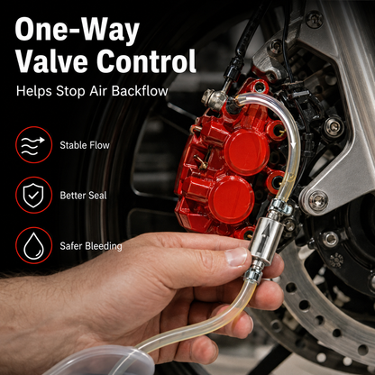 🔥HOT SALE🔥2pack Car Brake Bleeder Hose Kit with One Way Check Valve