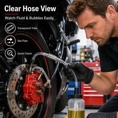 🔥HOT SALE🔥2pack Car Brake Bleeder Hose Kit with One Way Check Valve
