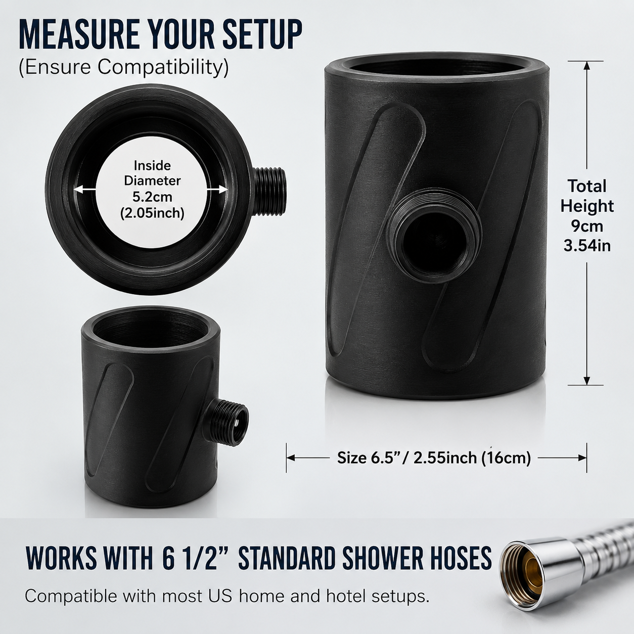 🚿 Targeted Ring-Flow Handheld Shower Head – 5cm/8cm