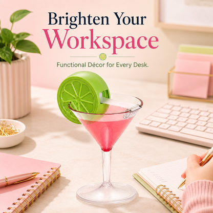 🍸 Cocktail Glass Tape Dispenser – Fun Desk Accessory