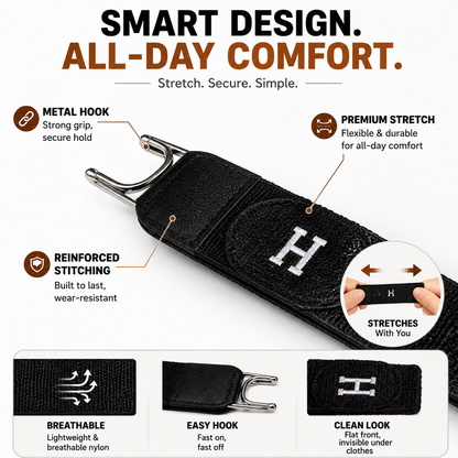 🔥 LAST DAY 50% OFF-👖 No Buckle Elastic Belt – Invisible Stretch Waistband For Jeans & Everyday Comfort