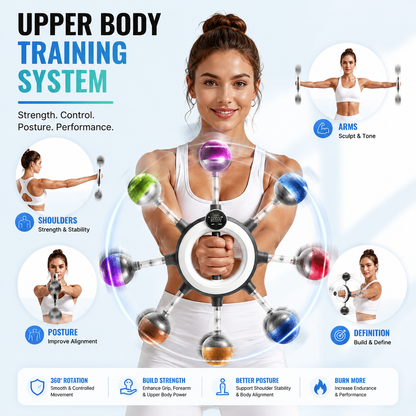 Merach 360° Wrist & Forearm Trainer | Upper Body Strength & Home Gym Tool