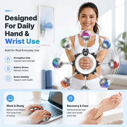 Merach 360° Wrist & Forearm Trainer | Upper Body Strength & Home Gym Tool
