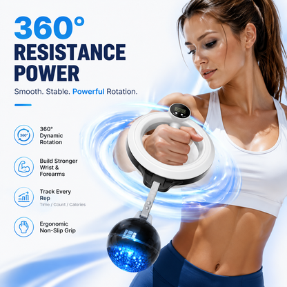 Merach 360° Wrist & Forearm Trainer | Upper Body Strength & Home Gym Tool