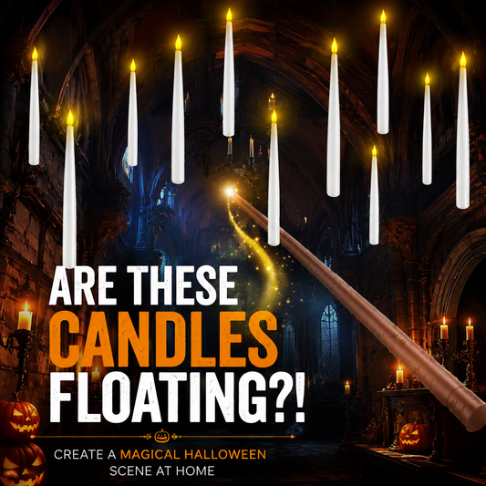 🕯️ Floating Halloween Candles – Create A Magical Haunted House Atmosphere