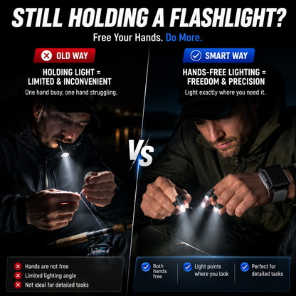 🔥 LAST DAY 50% OFF  🔦 Hands-Free LED Finger Flashlight  Light Where You Point. Free Your Hands.