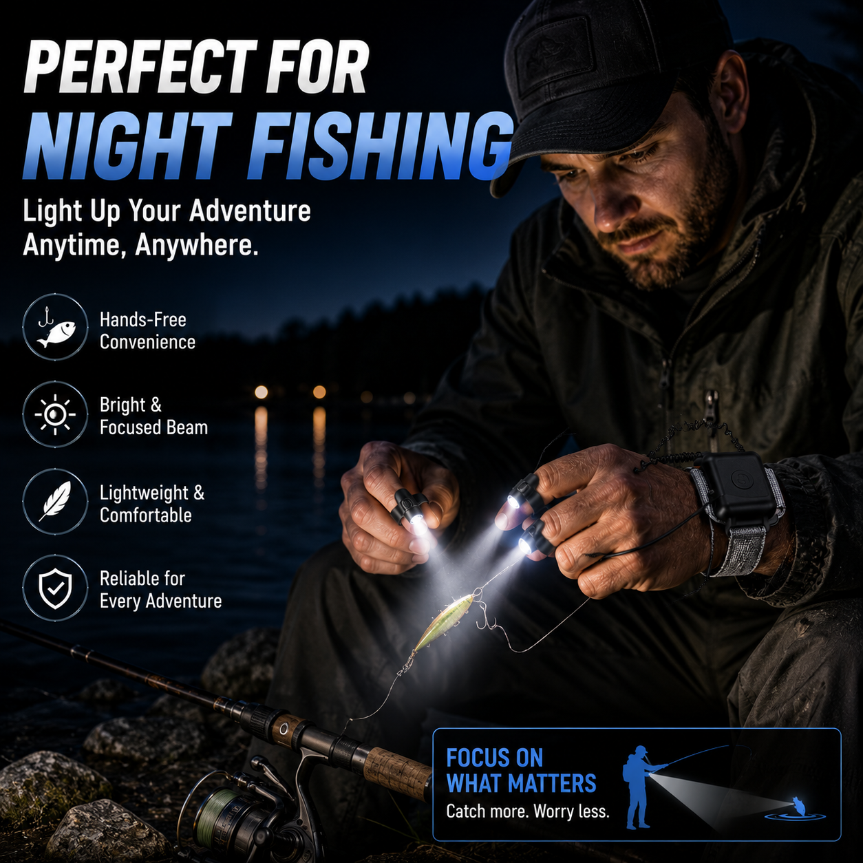 🔥 LAST DAY 50% OFF  🔦 Hands-Free LED Finger Flashlight  Light Where You Point. Free Your Hands.
