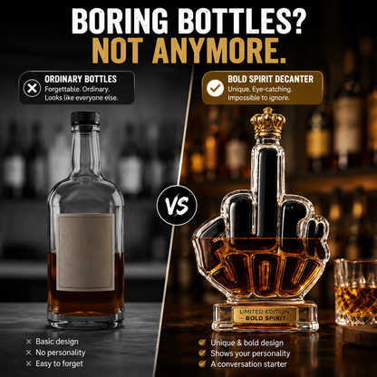 🥃 Whiskey Decanter Bottle – Unique Bar Display Gift For Whiskey Lovers
