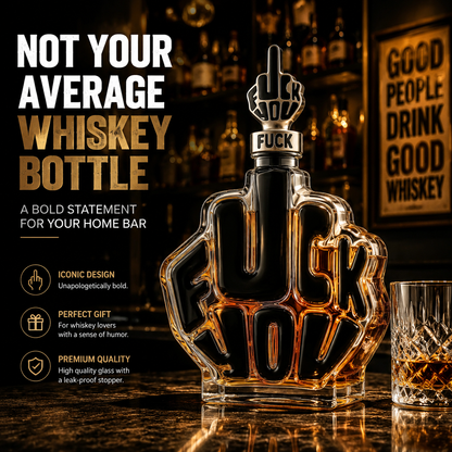 🥃 Whiskey Decanter Bottle | Unique Bar Display Gift for Whiskey Lovers & Collectors