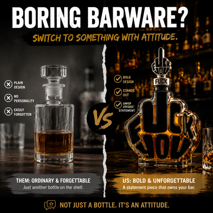 🥃 Whiskey Decanter Bottle | Unique Bar Display Gift for Whiskey Lovers & Collectors