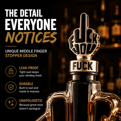 🥃 Whiskey Decanter Bottle | Unique Bar Display Gift for Whiskey Lovers & Collectors