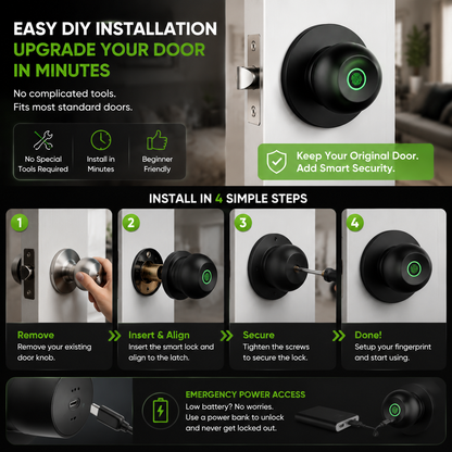 🚪 Upgrade Your Door With A Smart Fingerprint Lock