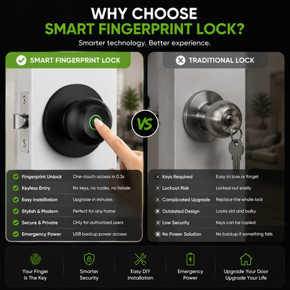 🚪 Upgrade Your Door With A Smart Fingerprint Lock