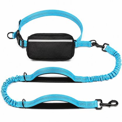 Hands Free Dog Leash With Pouch | Running & Walking Dog Leash