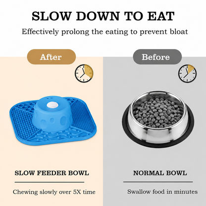 🐶 Slow Feeder Licking Bowl – Anti-Slip,3/4 Cup, Dishwasher Safe