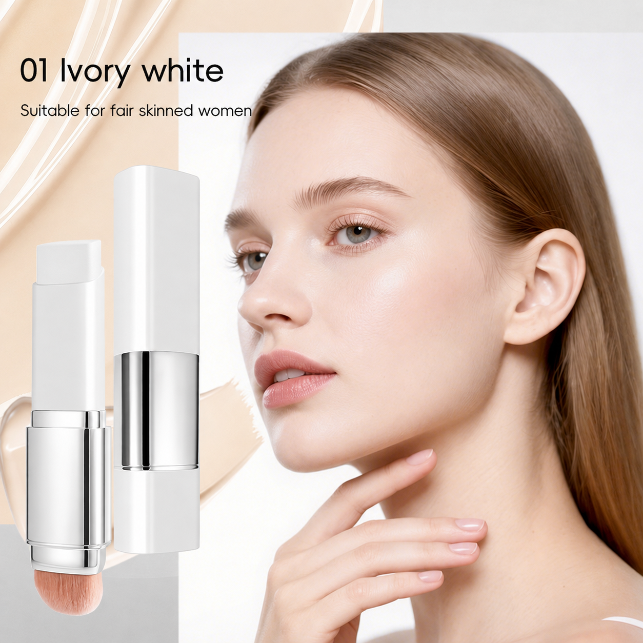 ✨ Bestseller Color-Changing Foundation – Collagen Capsules & Ultra-Fine Bristles 💖