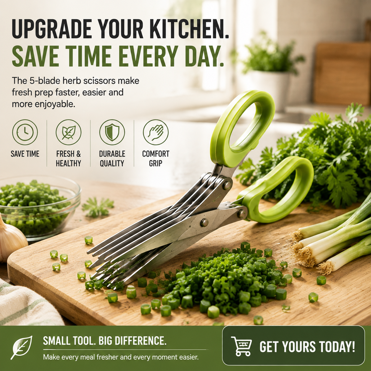 ✂️ Multi-Purpose Kitchen Shears – Cut Faster, Cook Easier