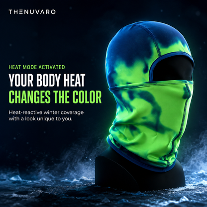 🔥 Heat-Reactive Color-Changing Balaclava for Skiing & Snowboarding